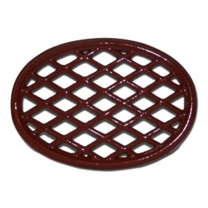 Apple Red Lattice Wood Stove Trivet