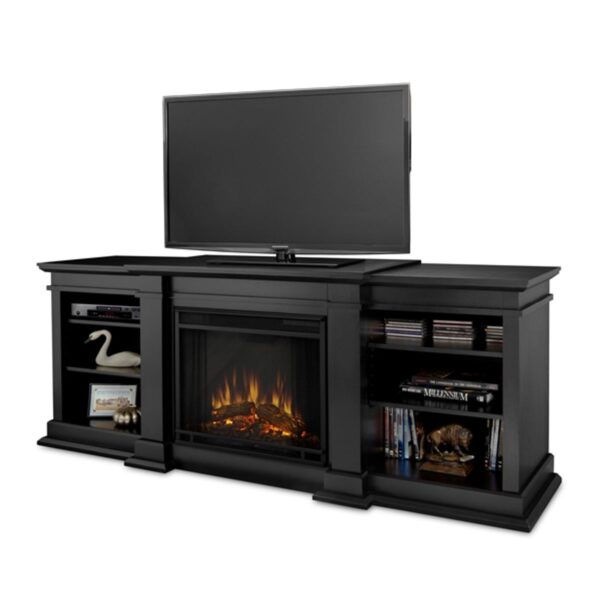 Real Flame Fresno Entertainment Electric Fireplace - Black