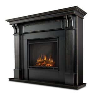 Real Flame Ashley Wash Electric Fireplace - Black