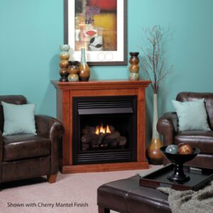 Empire Vail Deluxe Ventless Fireplace with Mantel - 26"